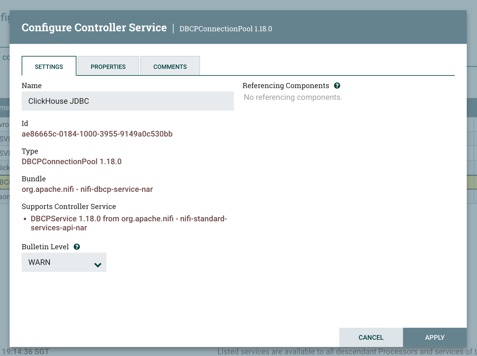 NiFi Flow Configuration